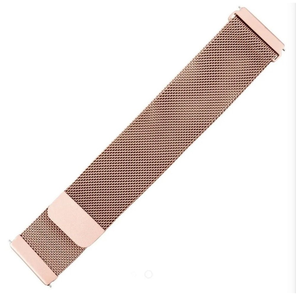 WITHit Rose Gold Stainless Steel Mesh Watch Band For Fitbit Charge 3 & Charge 4